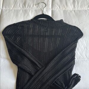 Black and Silver Striped dress